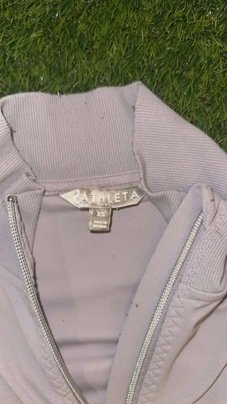 Athleta Shanti Salutation Powervita Full-Zip Athletic Jacket